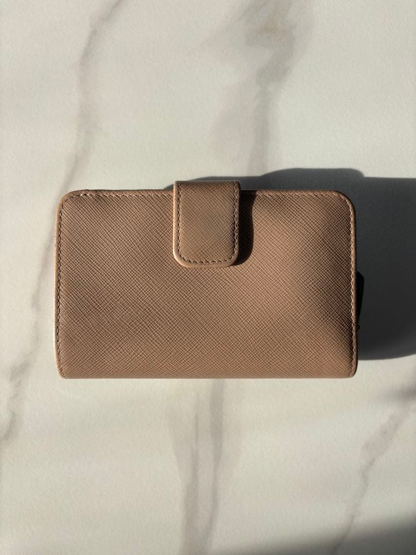 PRADA プラダ 二つ折り財布 ピンクベージュ 2つ折り財布