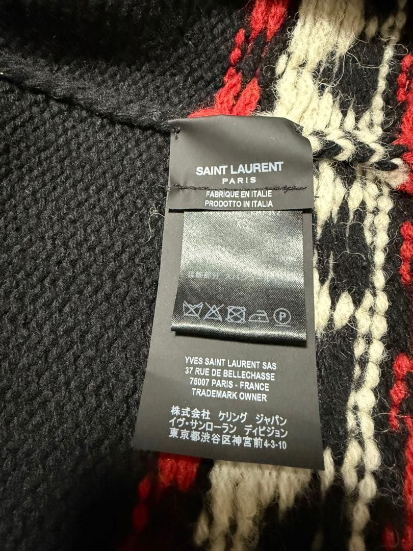 SAINT LAURENT ブラックカーディガン