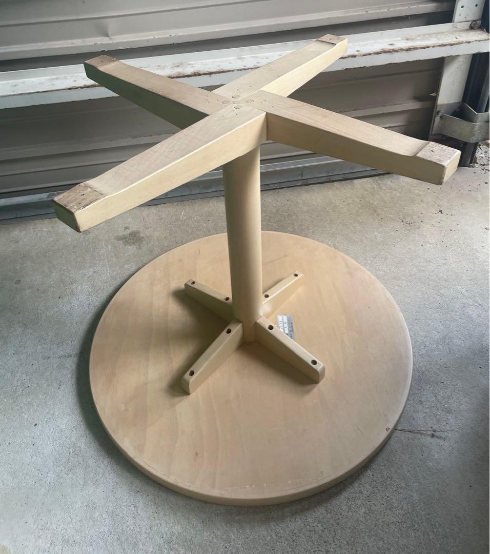 ビンテージ/秋田木工/ラウンドテーブル/カフェテーブル/丸テーブル/テーブル/⑦