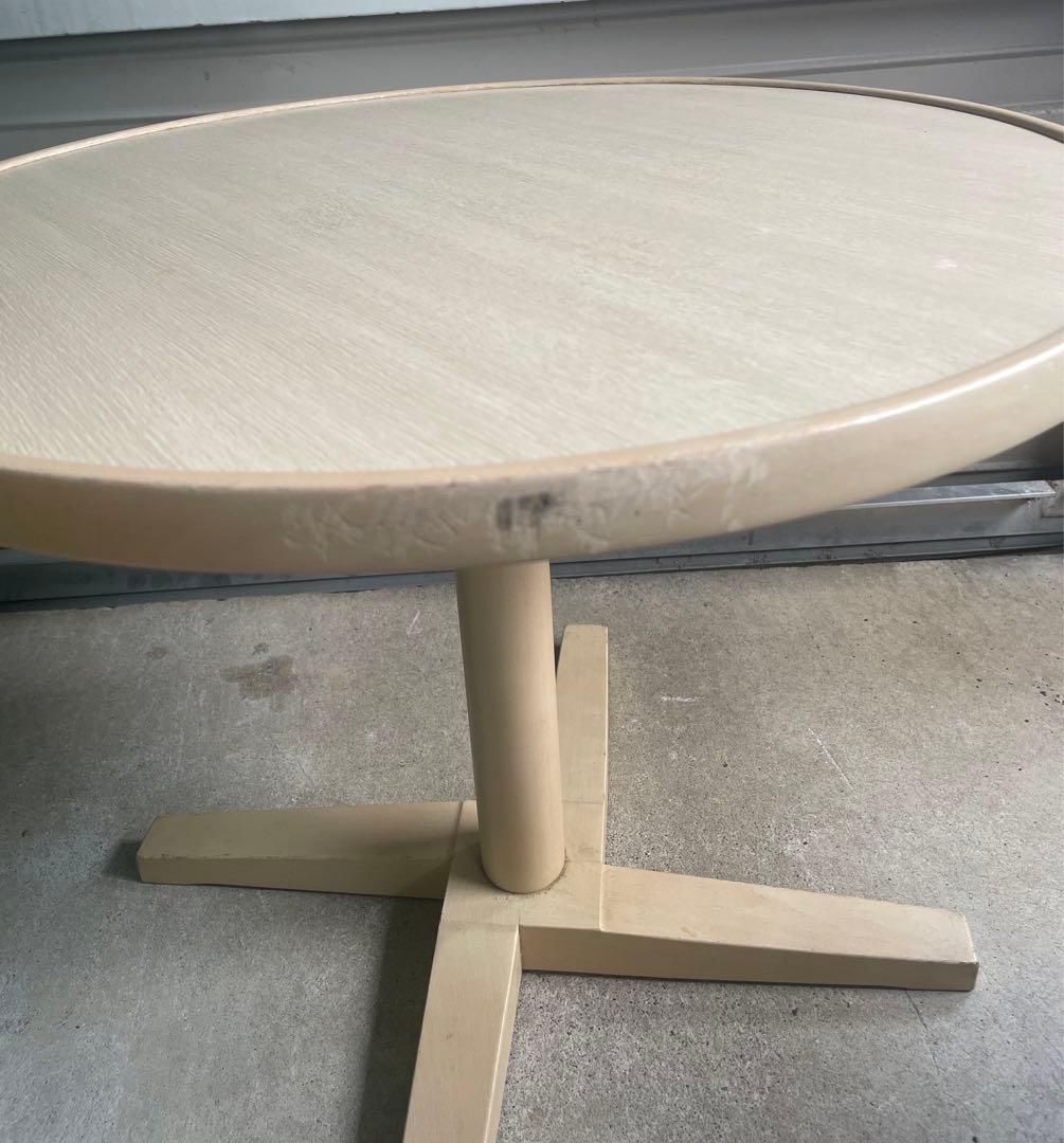 ビンテージ/秋田木工/ラウンドテーブル/カフェテーブル/丸テーブル/テーブル/⑦