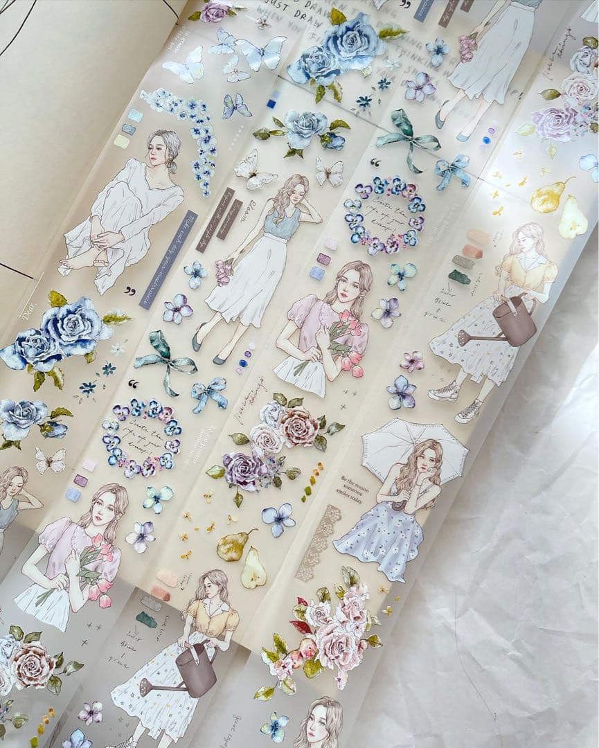 ⭐️SALE⭐️pion《Bloom》海外マスキングテープ　マステ 【1251】