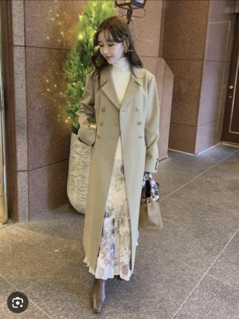 Ameri　WAIST SHAPE ASSORT BUTTON COAT