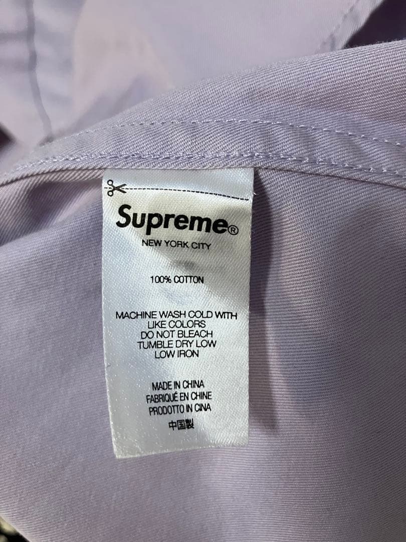 美品 Supreme Small Box Shirt ラベンダー シュプリーム