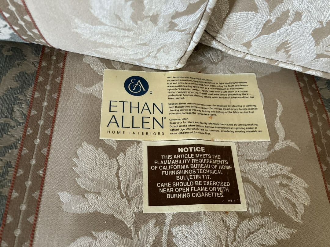 最後の値下げ■ETHAN ALLEN■2人　中古品