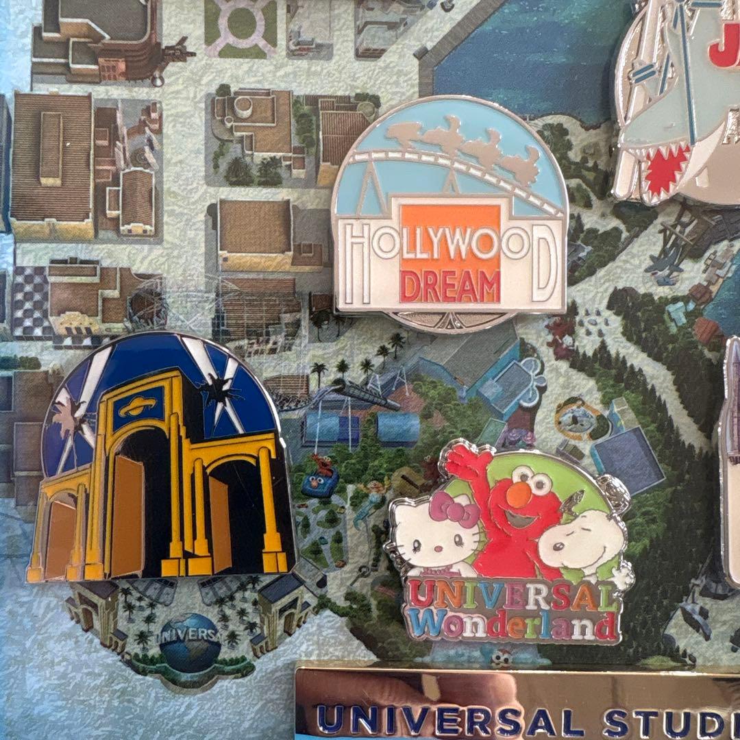 USJ 非売品 ピンバッジセット　フレーム・外箱付き