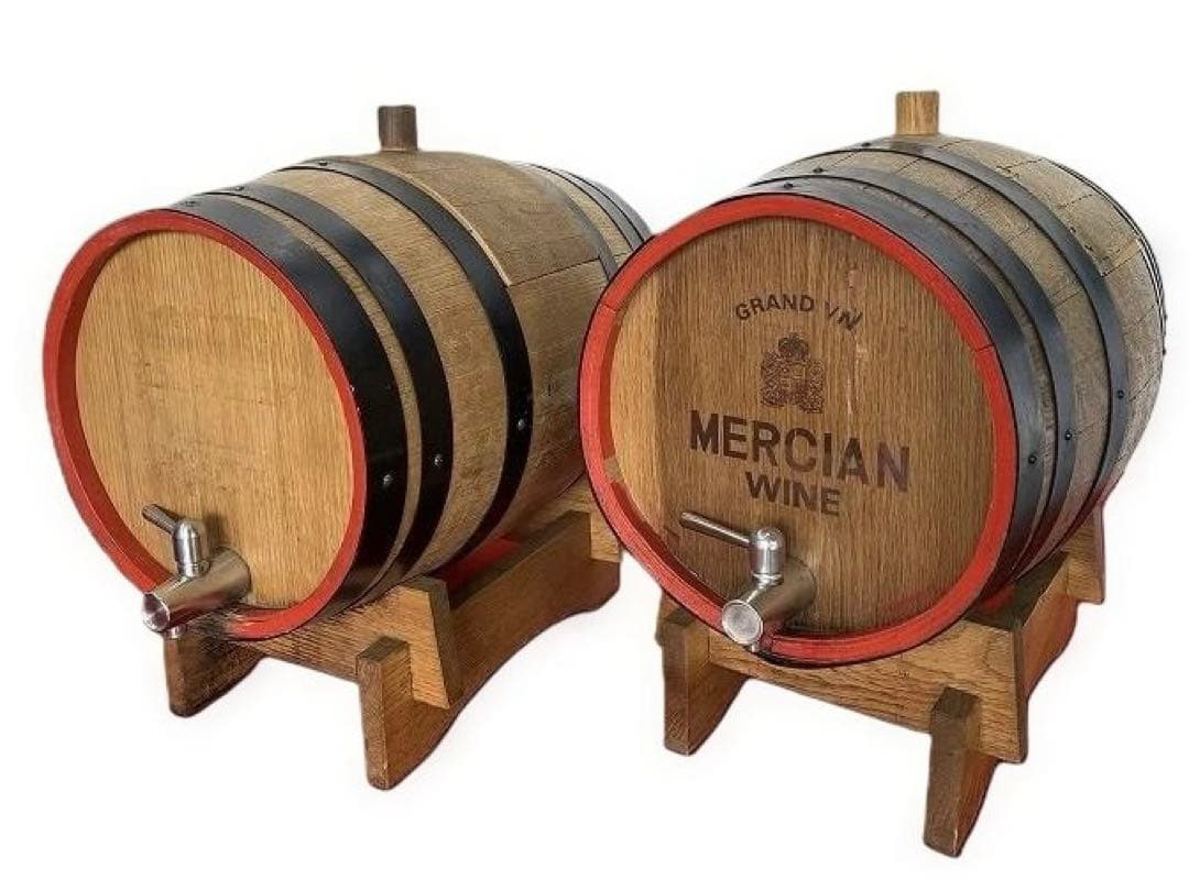 木樽ワインサーバー スタンド付き 2個セット ワイン樽 酒樽 メルシャン
