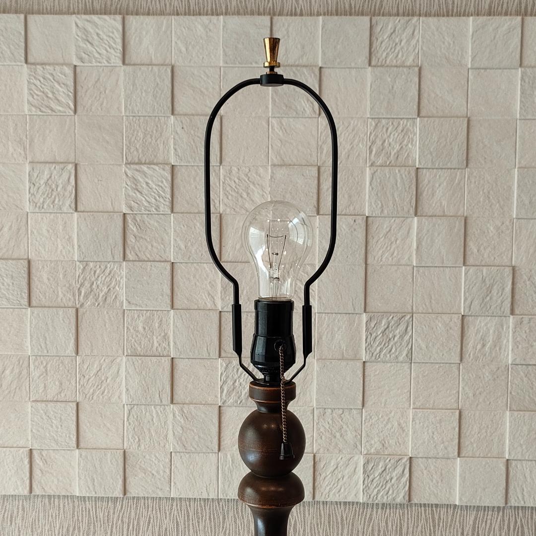 オールウッドベース　アンティーク　スタンドランプ　プリーツシェード