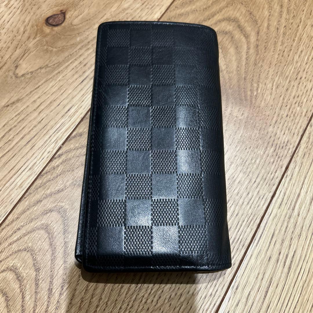 LOUIS VUITTON ルイヴィトン ダミエ アンフィニ ブラザ長財布レザー