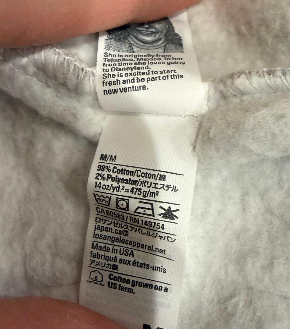 LOS ANGELES APPAREL HF04 14oz スウェットパンツM