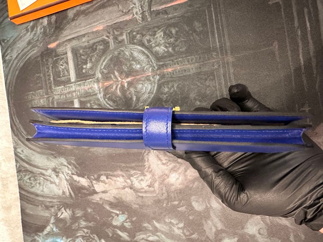 エルメス ベアンスフレレザー ブルーエレクトリックゴールド金具 新品未使用品