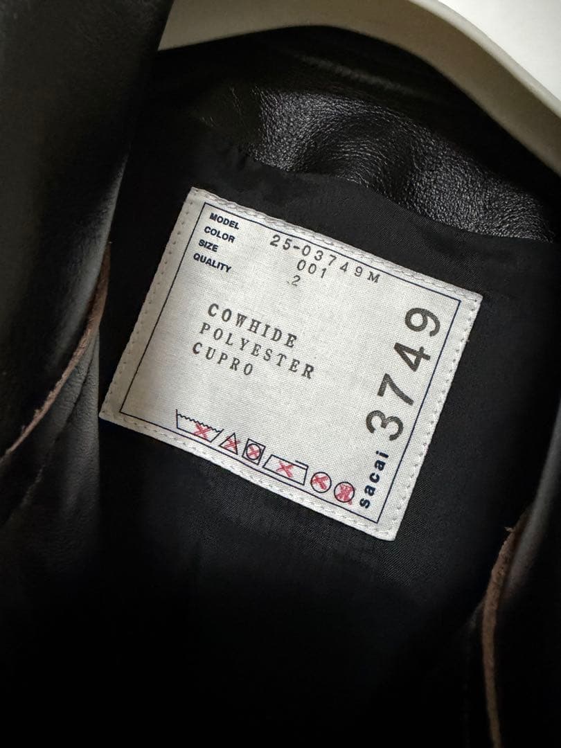 sacai 2/M 新品未使用 レザージャケット