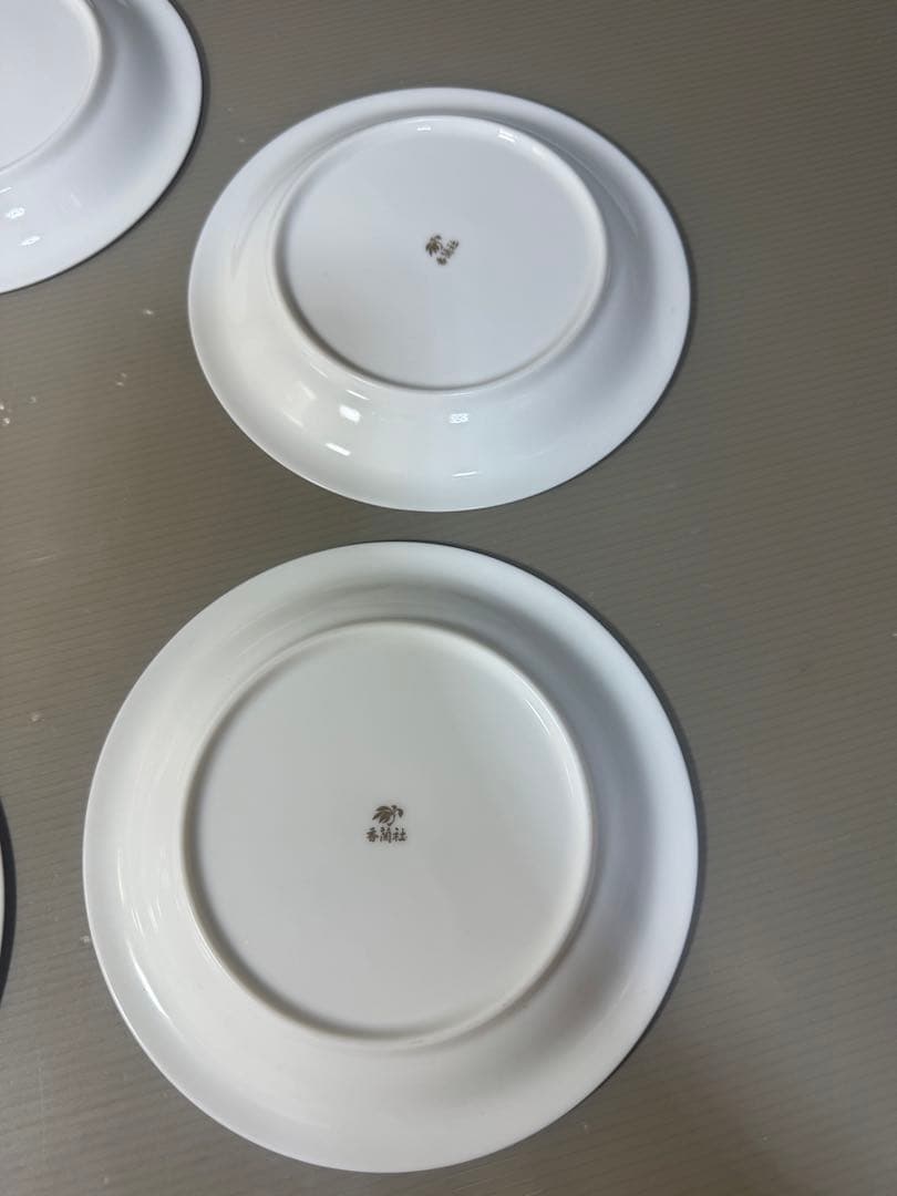 2585 香蘭社　皿　5客　金彩　未使用