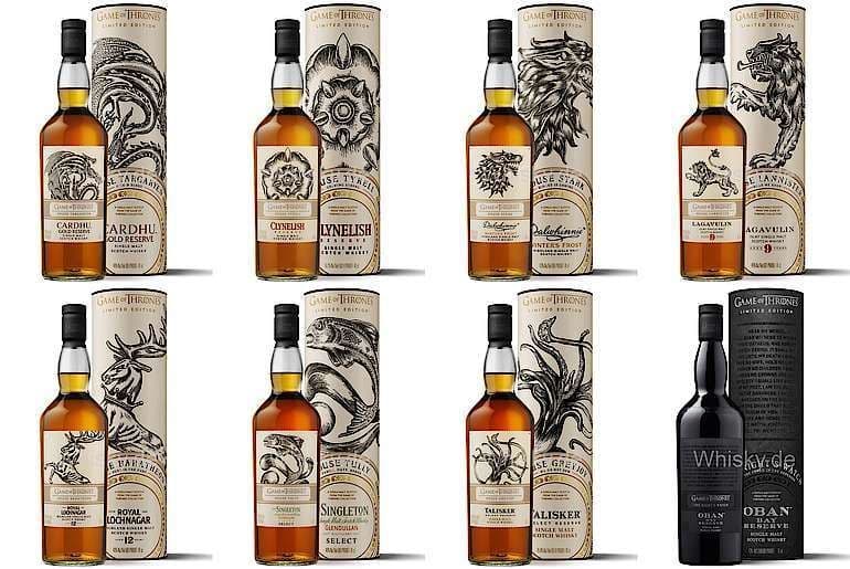 ゲーム・オブ・スローンズ シングル・モルト・コレクション　全８本セット