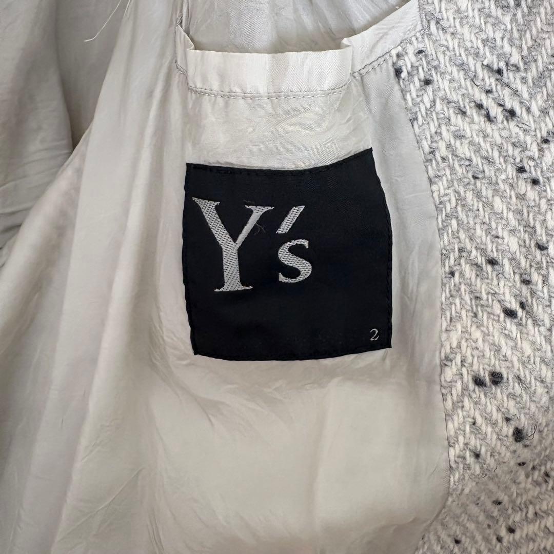 Y's ヘリンボーンパターン ジャケット