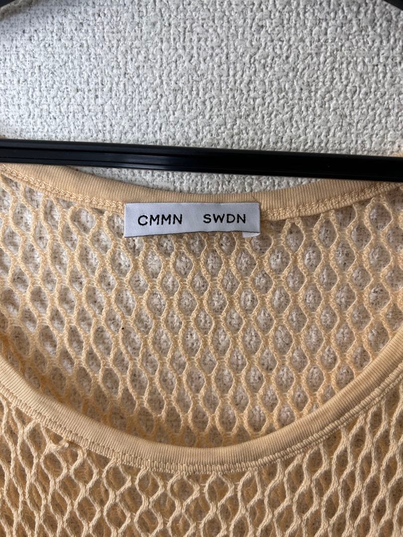 トップス CMMN SWDN mesh tank top