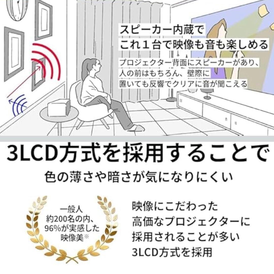 EPSON ホームプロジェクター dreamio EF-22B [ブラック]