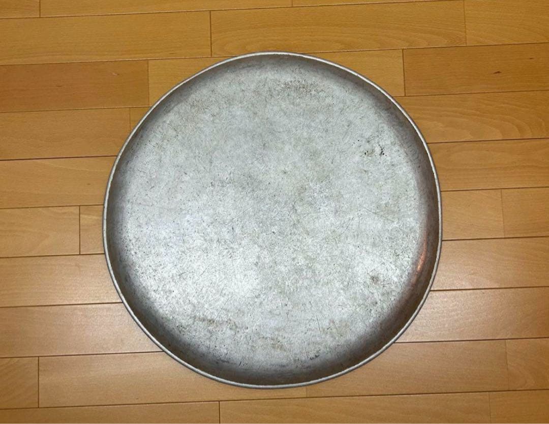 アルミ 大型 皿 プレート フランス アンティーク