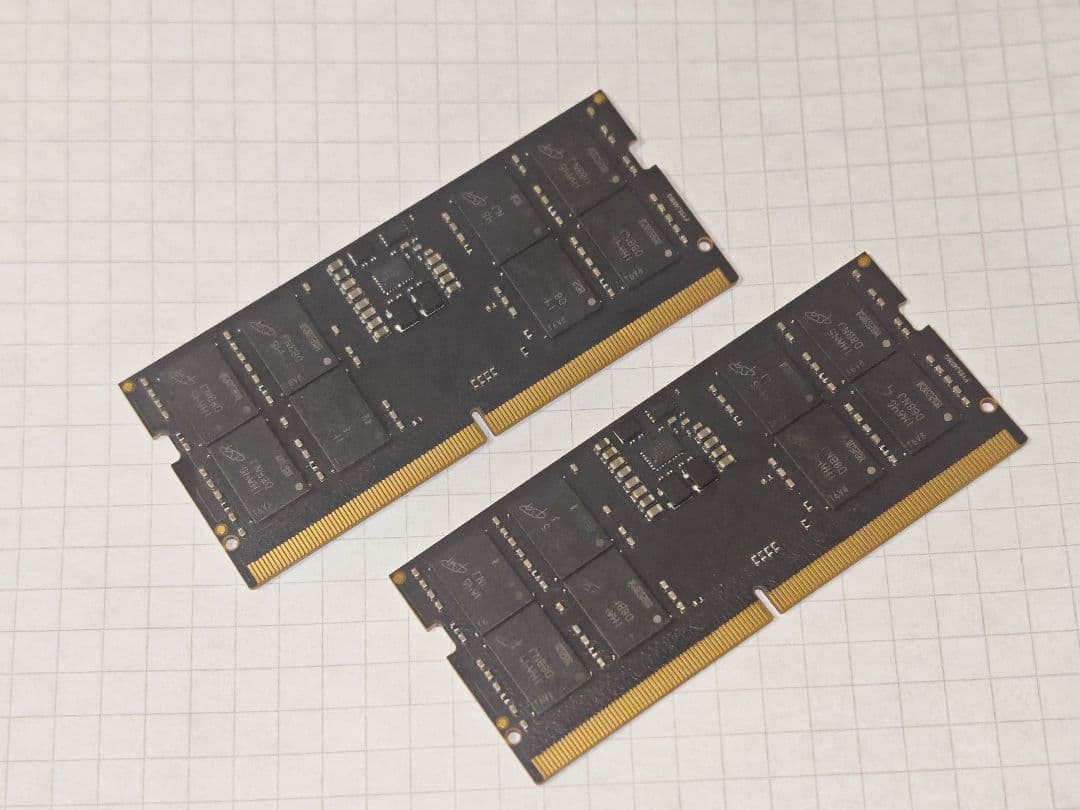 DDR5-4800 合計32GB SO-DIMM 16GB×2 メモリ 2枚組