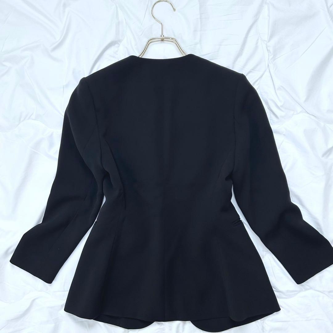 Theory セオリー ノーカラー ジャケット パンツ スーツ　セットアップ