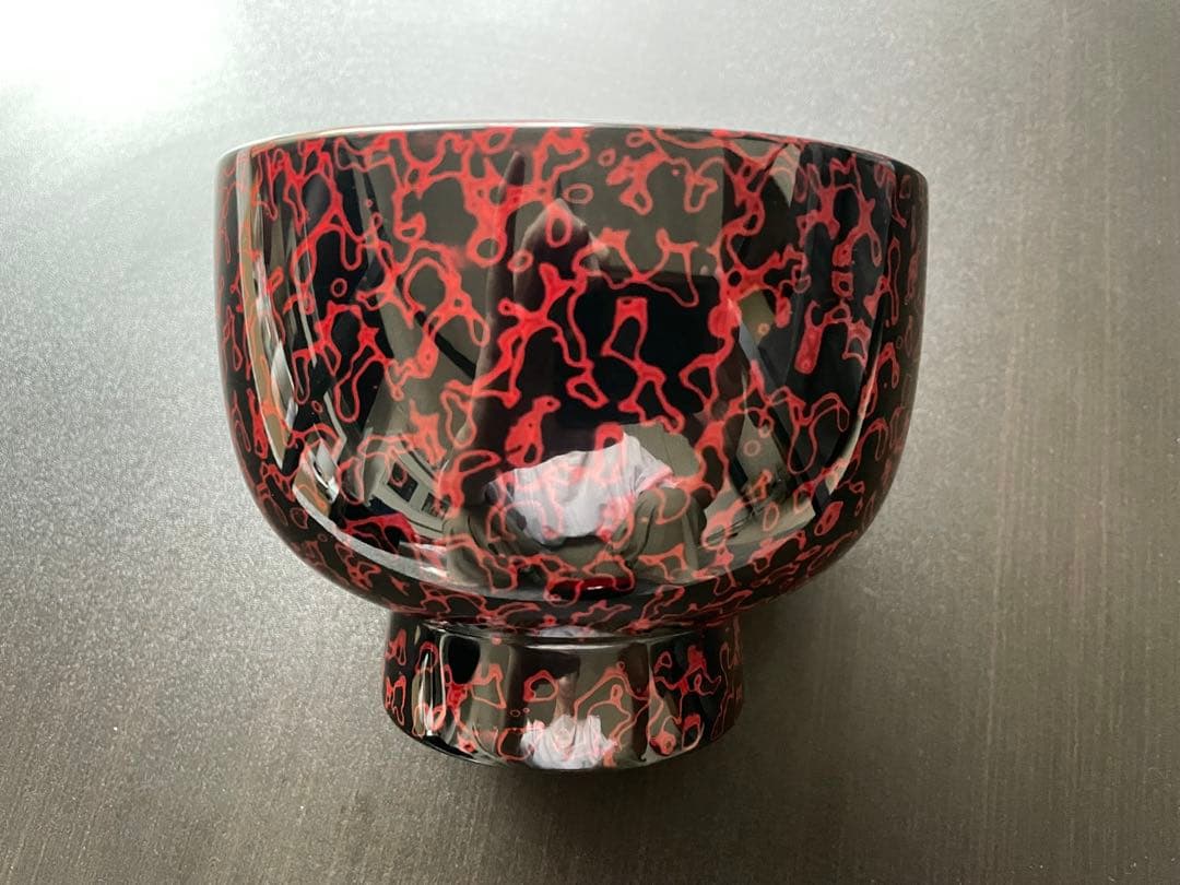 輪島塗り 若狭塗 漆器 伝統工芸品☆深型汁椀 雑煮椀 夫婦椀 黒内赤 蓋なし