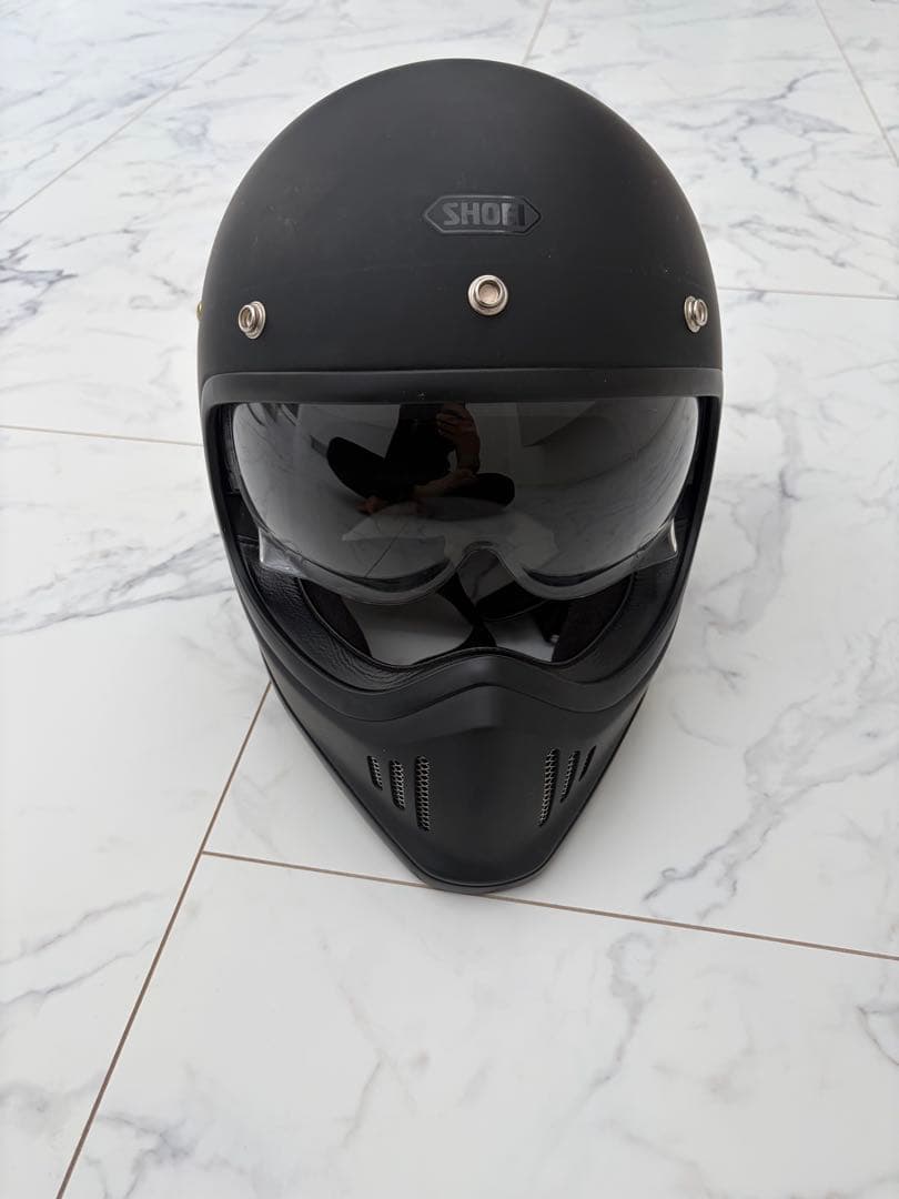 【美品】　SHOEI フルフェイスヘルメット マットブラック　Lサイズ
