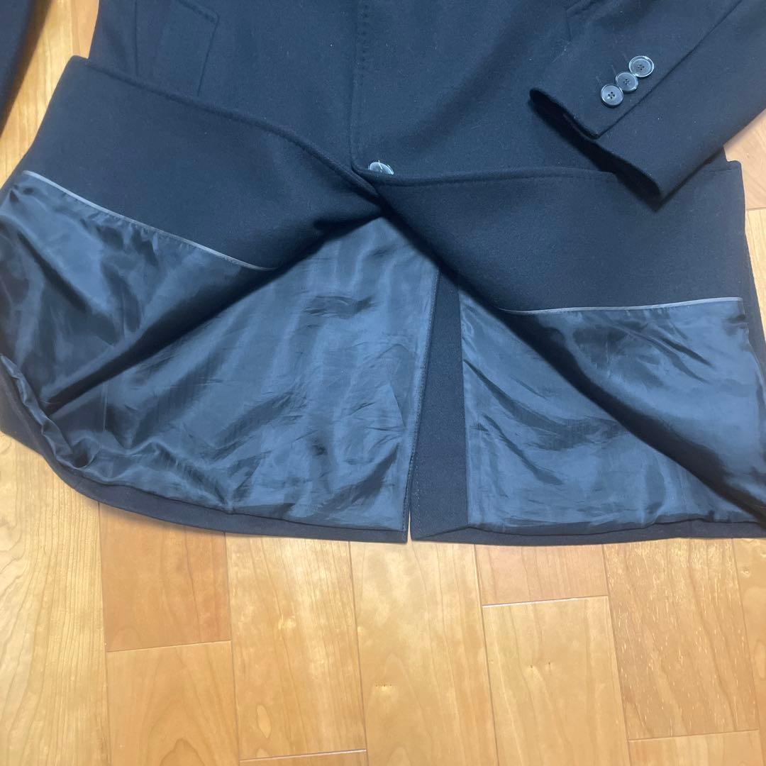 M 48 HUGOBOSS（ヒューゴボス）ステンカラー ウール　ブラックコート