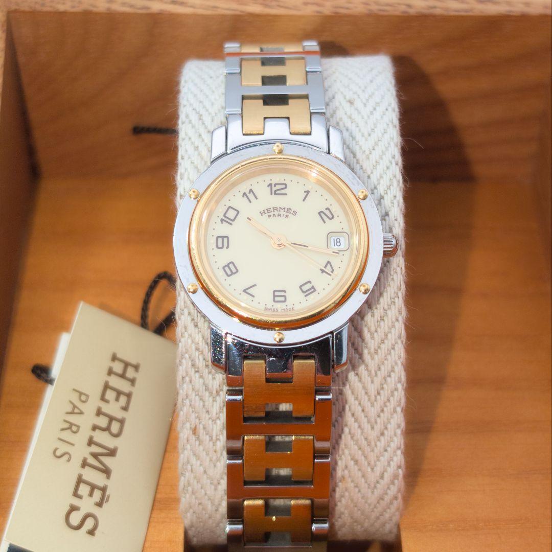 極美品✨HERMES エルメス クリッパー レディース 腕時計 cl4.220
