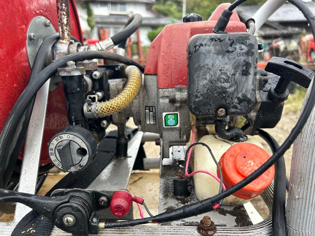 宮崎　アサバ　小型動力散布機　キャリー動噴 AT-50 噴霧器 ホースノズル付き