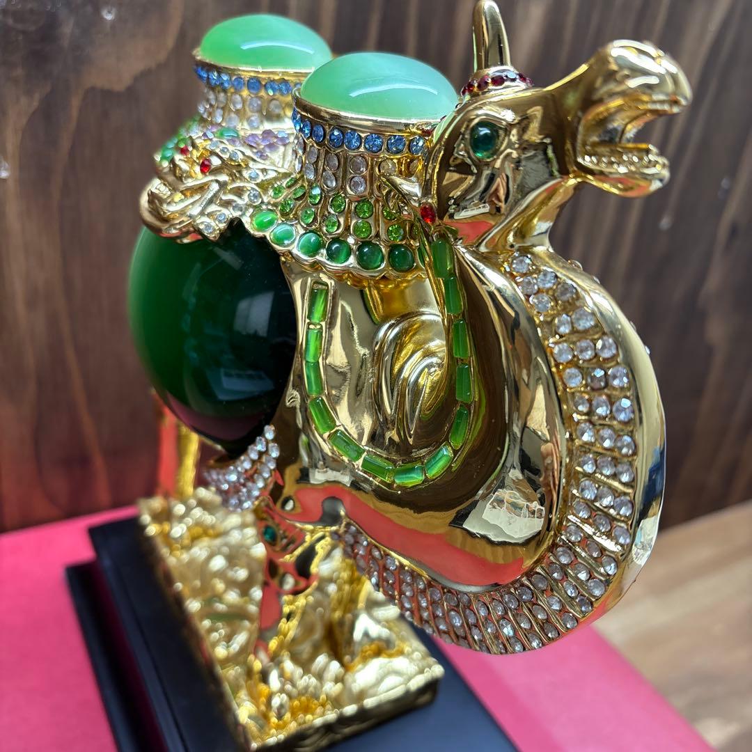 中国美術 りゅうきんらくだ 流金駱駝 金メッキ ラクダ 奮門 開拓置物