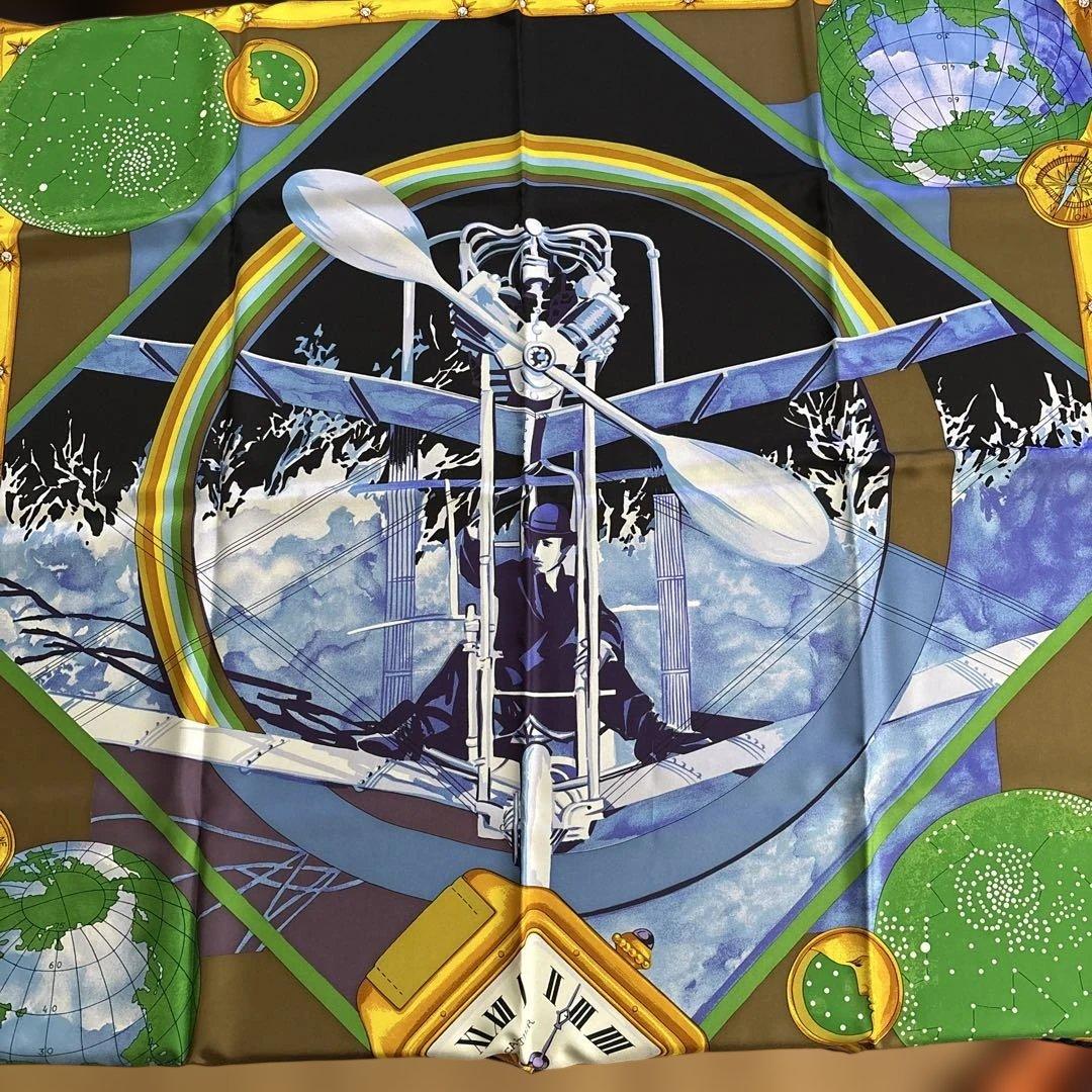 Cartier 星座デザイン シルクスカーフ