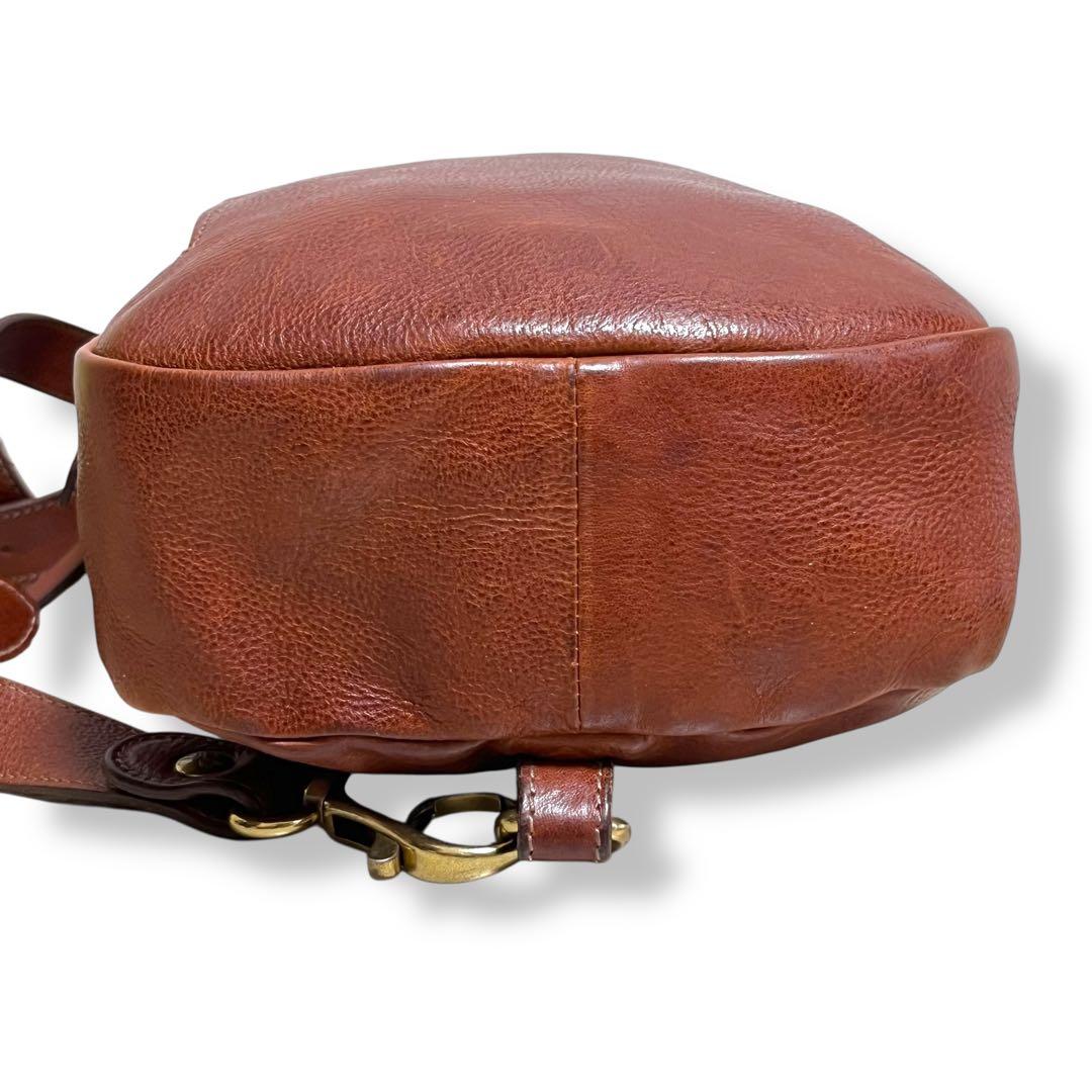 美品✨ IL BISONTE イルビゾンテ ボディバッグ ブラック レザー