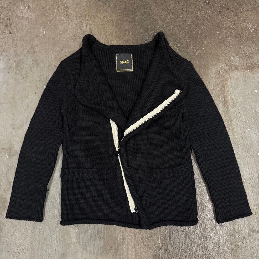 ジャケット・アウター SASQUATCH fabrix knit leather sullen y2k
