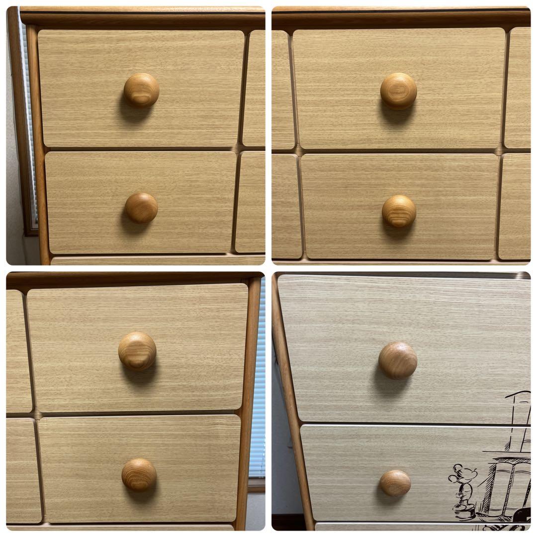 【匿名配送】Disney タンス レトロ ミッキーマウス チェスト 洋服タンス