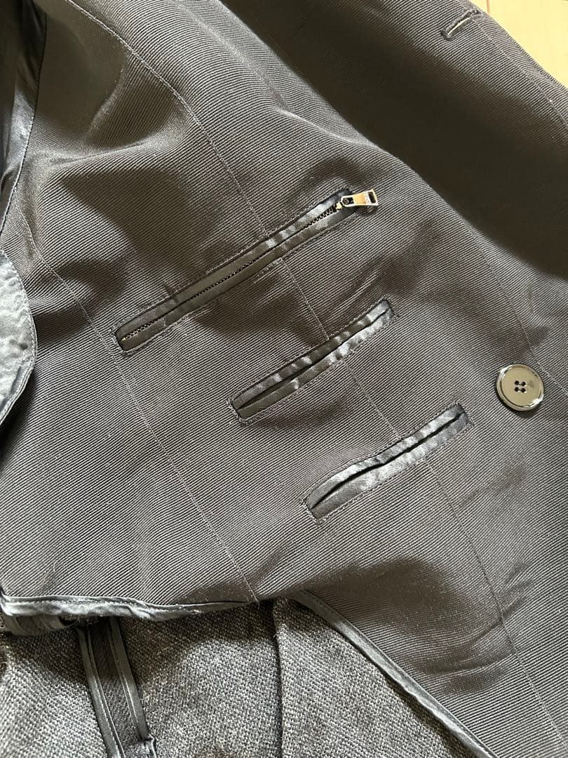 DOLCE&GABBANA ウールトレンチコート ブラック　48