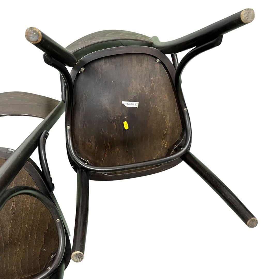 【希少】TON ベントウッドチェア パネルバック 2脚 アンティーク