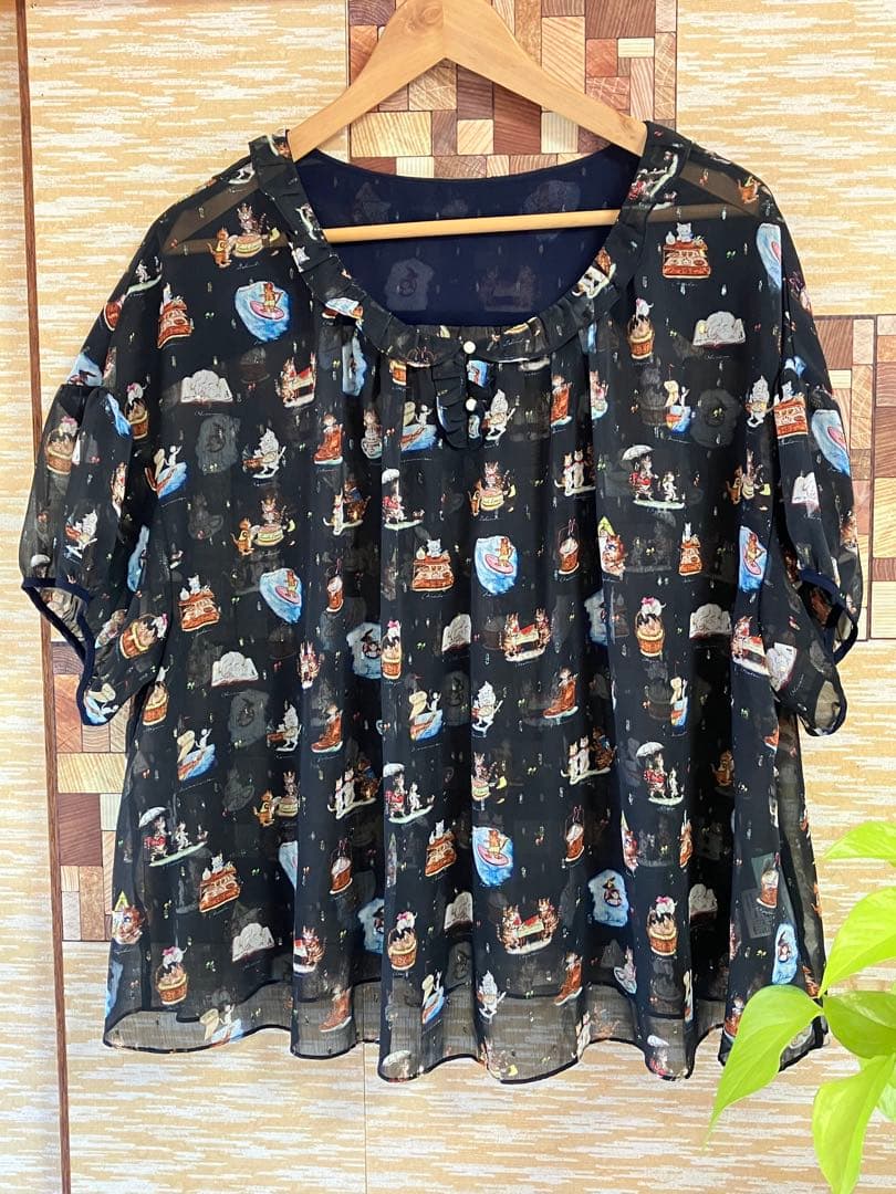 フランシュリッペ　なつやすみ　3L FL5 半袖ブラウス