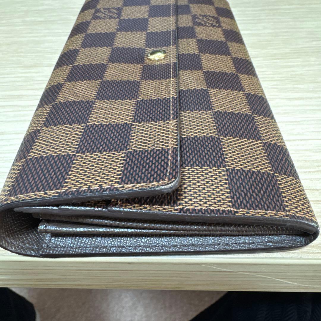 ルイヴィトン ダミエ エベヌ ポルトフォイユ サラ 長財布 旧型 美品 正規品