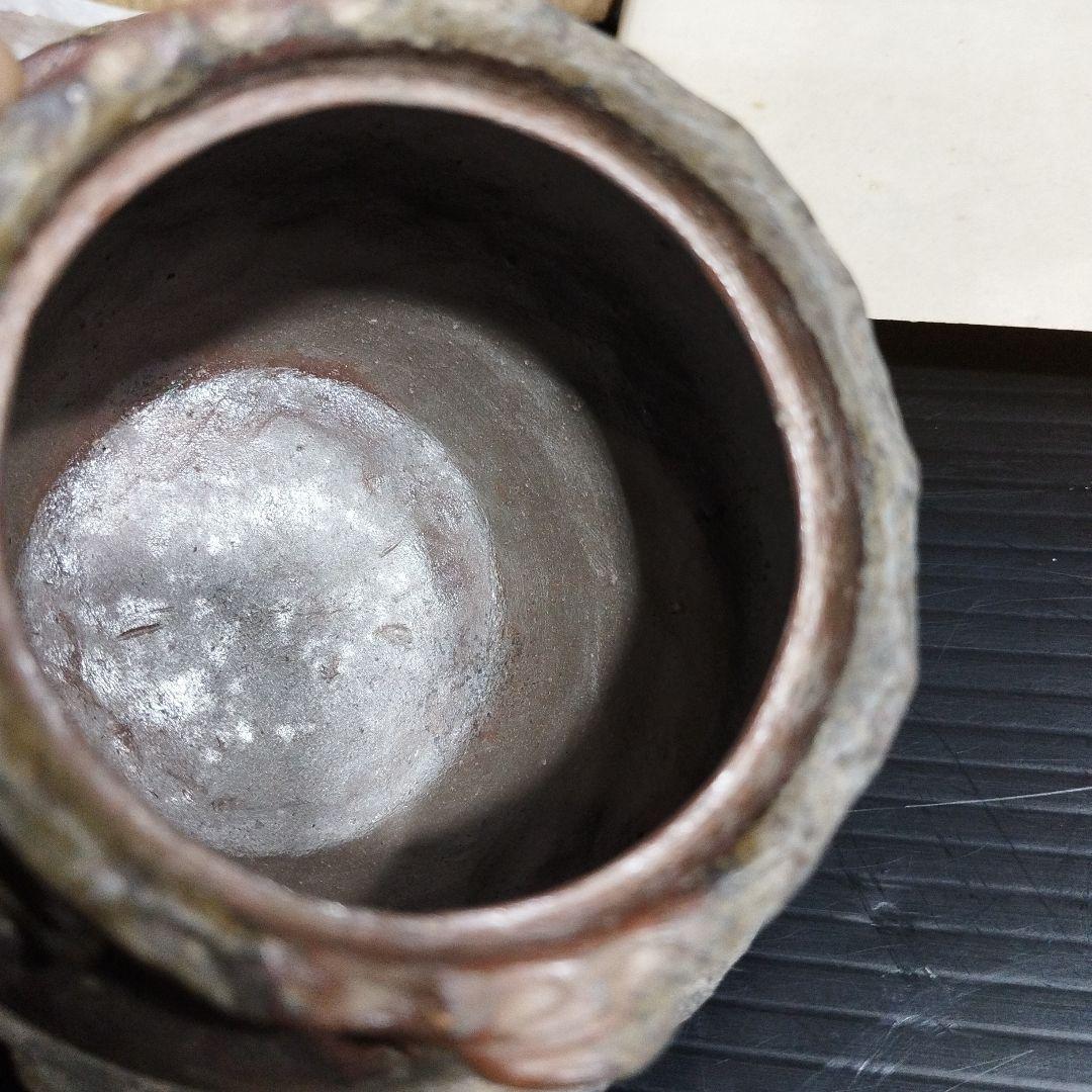 【希少】備前焼　狸宝瓶　木箱付き