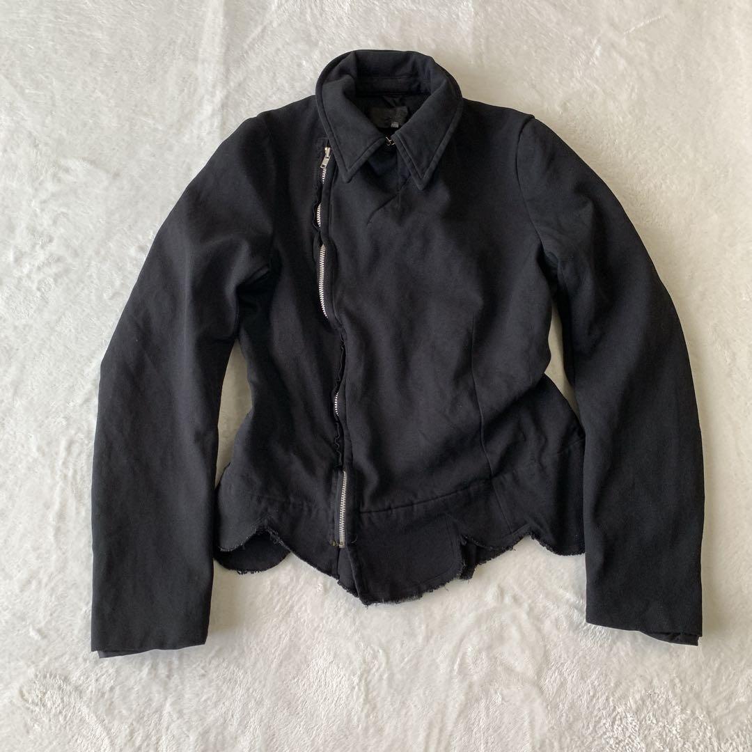 希少 COMME des GARCONS 縮絨 ライダース ジャケット y2k