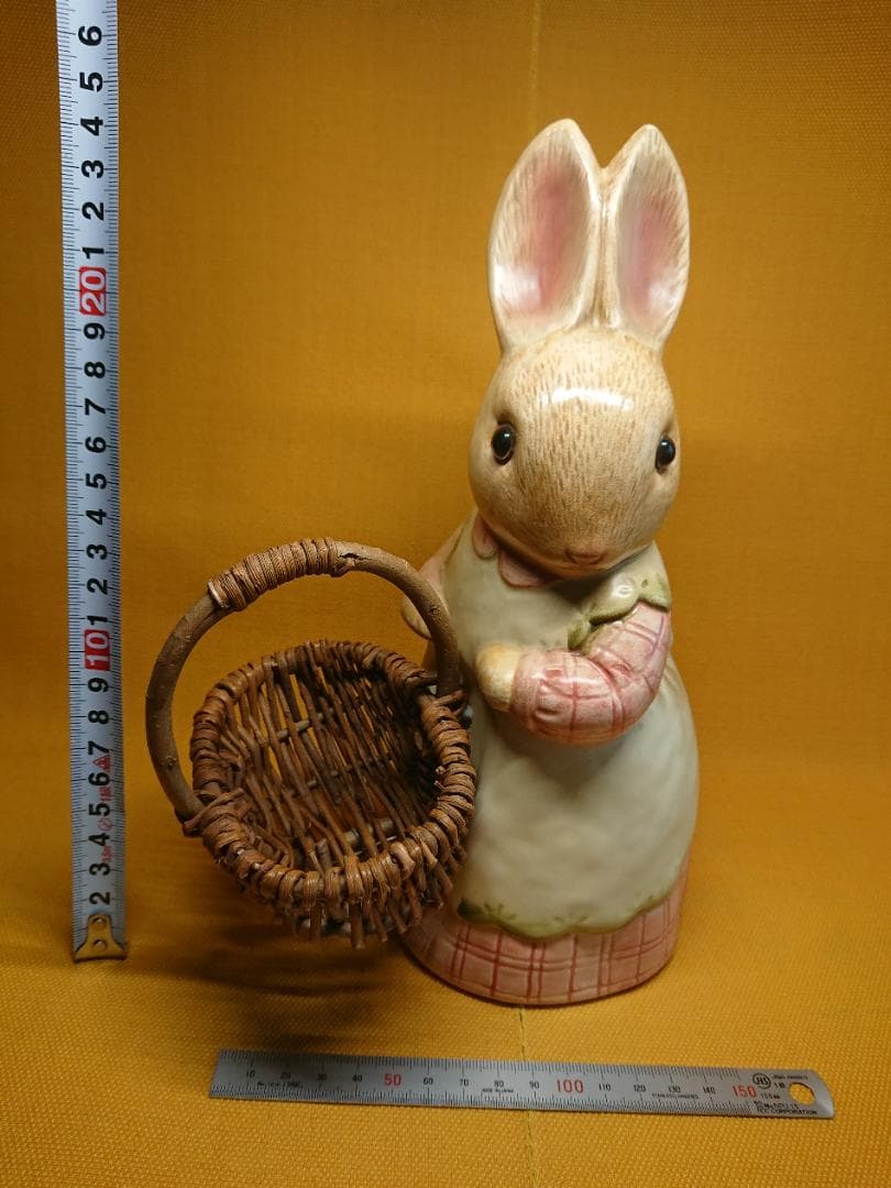 ラビット　兎　陶器　オブジェ　置物　インテリア　工芸品　美術品　A1123