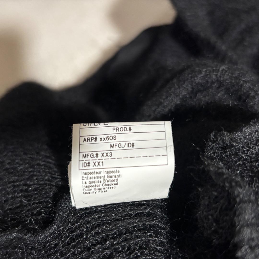 A.R.P®︎ モヘアカーディガン ブラック 毛足長 ビッグサイズ mohair