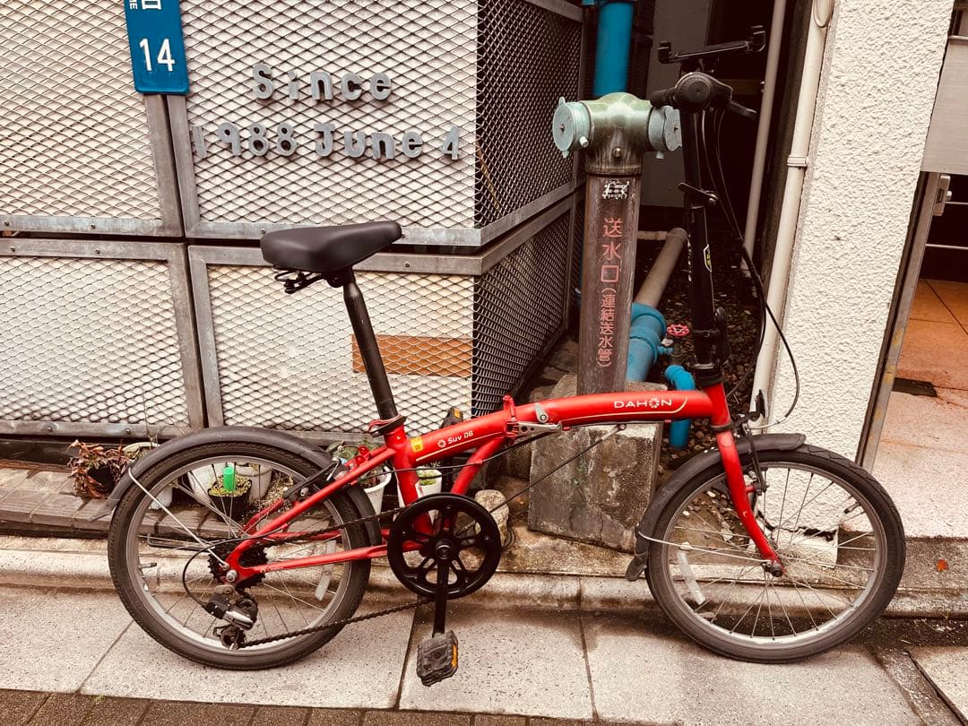 DAHON SUV D6 折りたたみ自転車 レッド ミニベロ