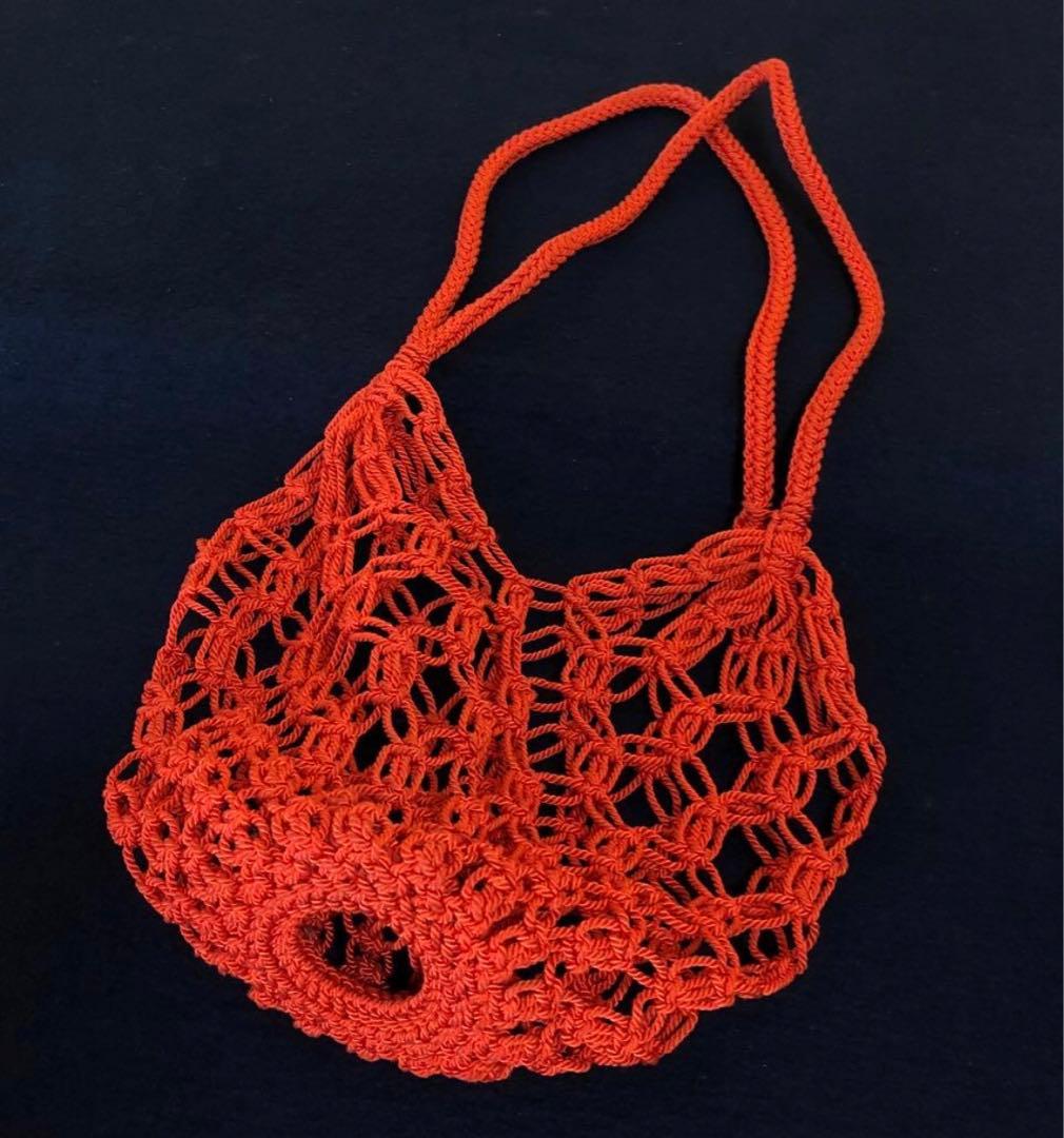 《R》茶道具 四つ耳 飾壷 飾り紐 網紐 口覆 在銘 共箱　251125え6