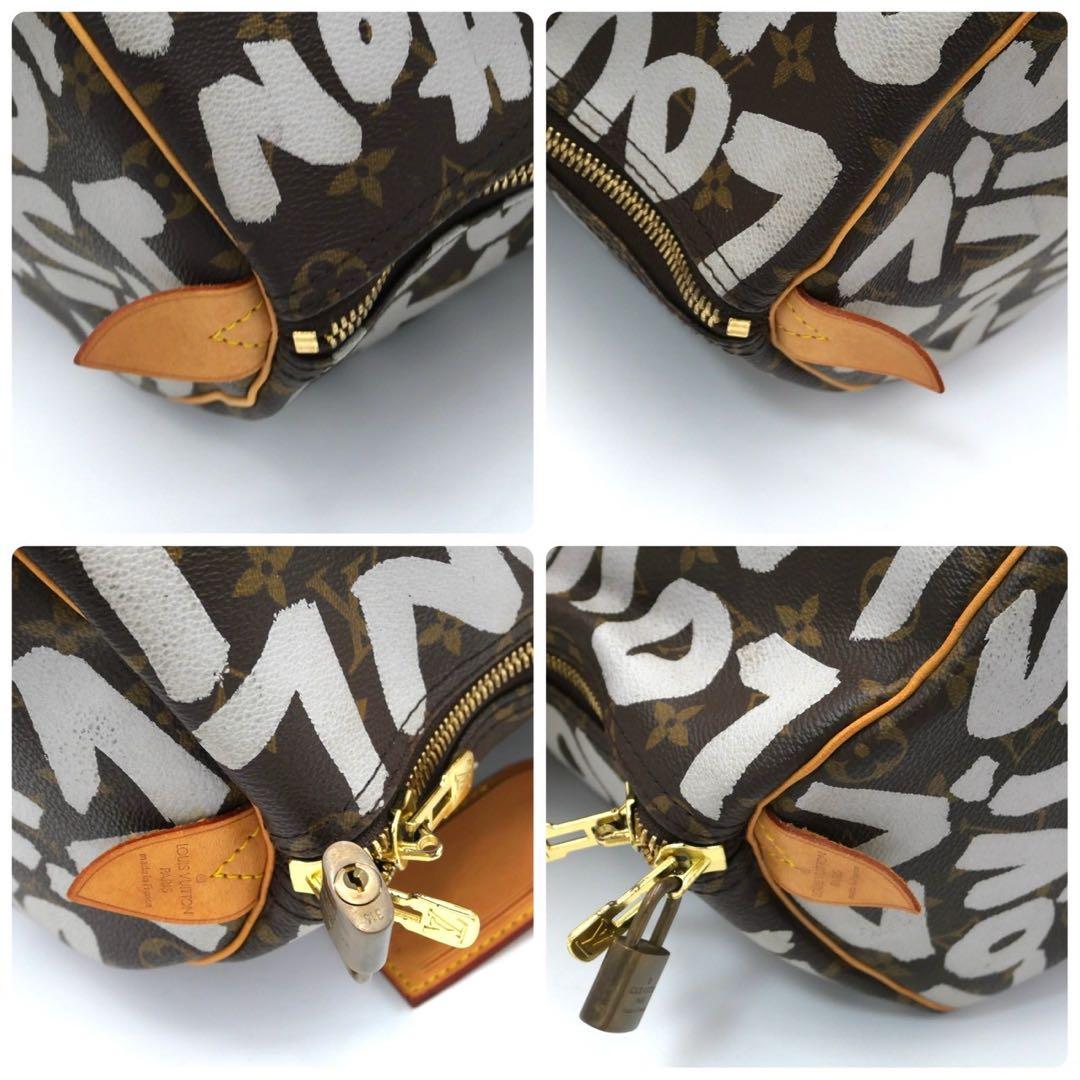 【限定品】ルイヴィトン キーポル50 グラフィティ ボストンバッグ アルジャン