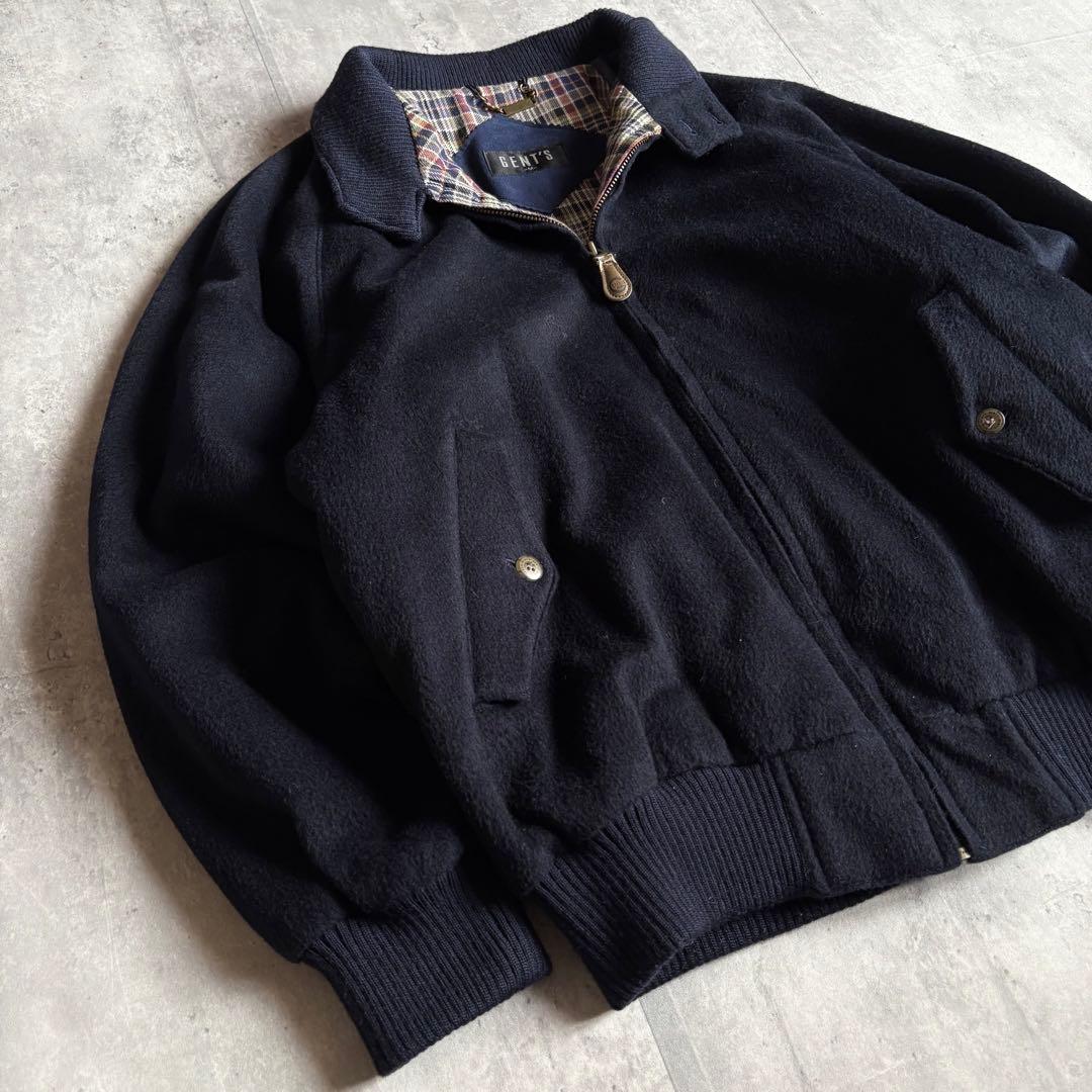 【90s vintage】カミシヤ　スイングトップ　裏地チェック　短丈　日本製