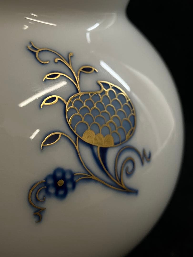 ✨超希少￼✨未使用 マイセン 280周年限定 ブルーオニオン 花瓶 完売品★