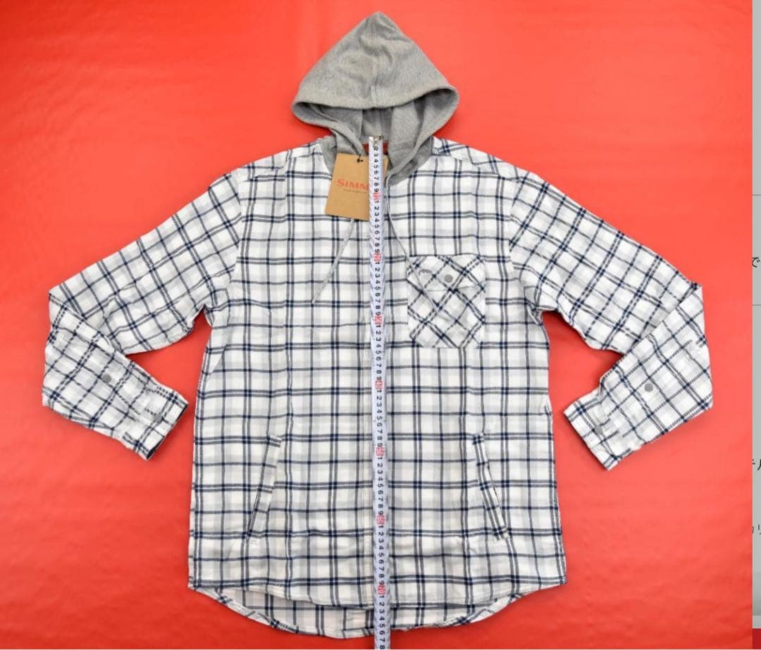 Simms Santee Flannel 長袖シャツフーディ size:M