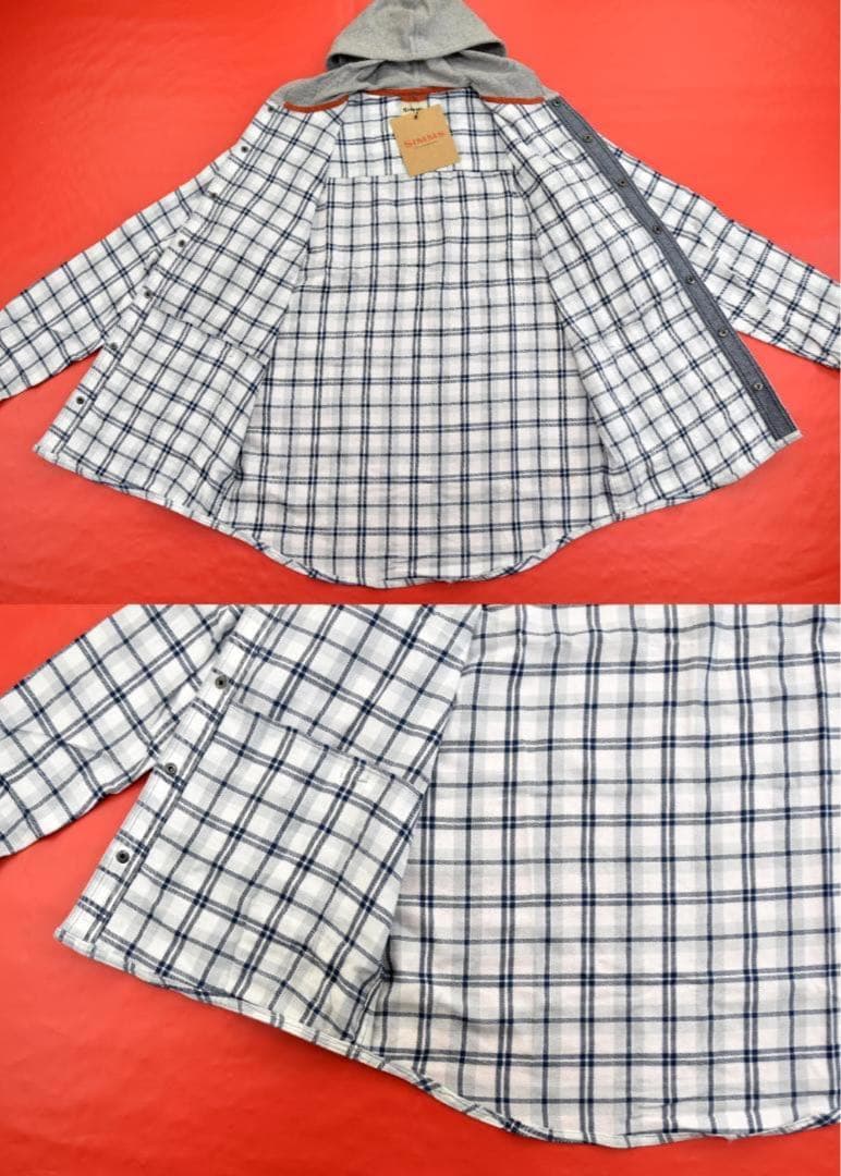 Simms Santee Flannel 長袖シャツフーディ size:M