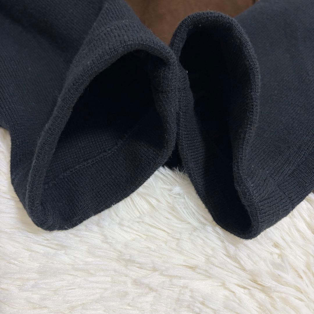 【美品】ARTISAN アルチザン　スウェード　羊革　カシミヤ　ボタン　ブラウン