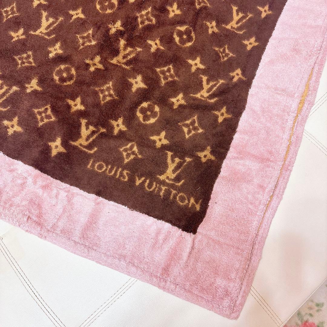 【美品未使用】LOUIS VUITTON ピンク　ビーチタオル　タオルケット
